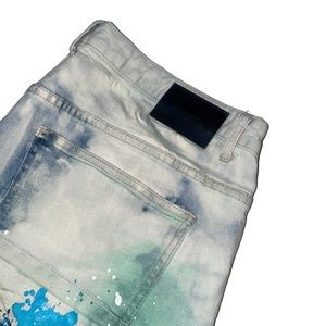 Decibel 42 Shorts Crazy Print Tie Dye‎ Pockets Bermuda Cut Offs